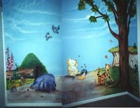 Nursey - Pooh Murals Cincinnati Makeup Artist Jodi Byrne